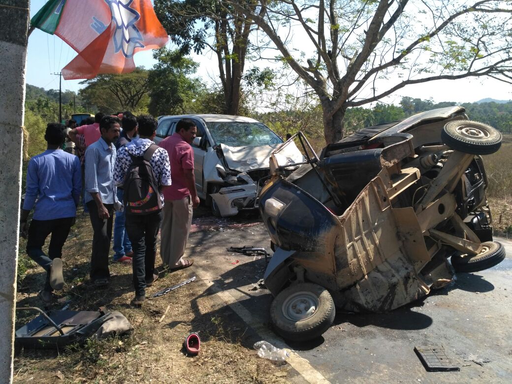 ಚಿಕ್ಕಮಗಳೂರು: ಶಾಸಕ ನಿಂಗಯ್ಯರ ಕಾರು ಅಪಘಾತ
